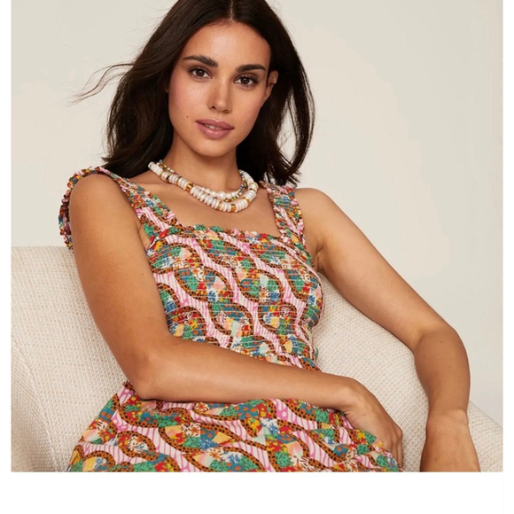 Rhode Printed Maggie Midi Dress - Picture 9 of 10